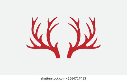 Download a detailed antlers vector illustration, perfect for logos, branding, invitations, and rustic designs. Scalable and versatile for digital or print use.