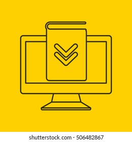 download digital data icons vector illustration design