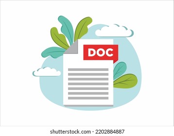 Download DOC Icon File Document Concept