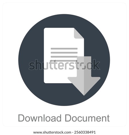 Download Document and file icon concept