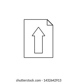 download the document icon. Element of web for mobile concept and web apps icon. Outline, thin line icon for website design and development, app development
