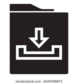 download document icon. icon related to download. suitable for web site, app, user interfaces, printable, ui etc. line icon style. simple vector design editable