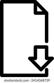 download document icon vector design