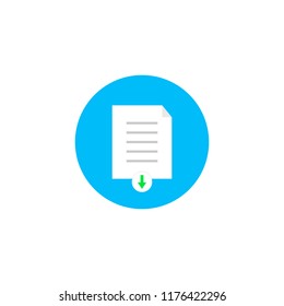 download document icon. vector illustration