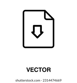 Descargar el icono del documento. ilustración vectorial en fondo blanco..eps