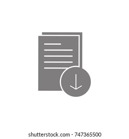 Download Document Icon. Web Icon. Premium quality graphic design. Signs, outline symbols collection, simple icon for websites, web design, mobile app on white background