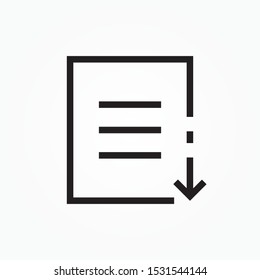 download document single icon vector illustration