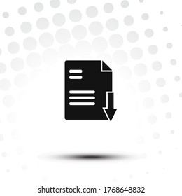 Download document,file icon vector.File symbol