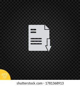 Download document,file icon vector.File symbol