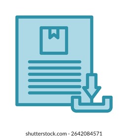 Download dual tone blue color, mini illustration icon. use for modern concept, print, UI, UX kit, web and app development. Vector related to product offering, marketing, business.