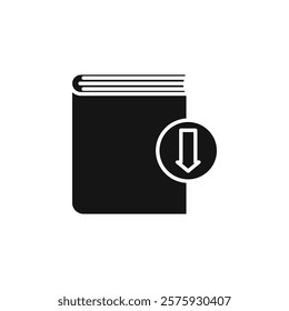 Download ebook icon Simple thin line flat symbol