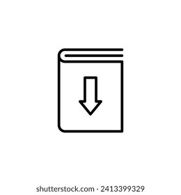 Download ebook vector line icon illustration.