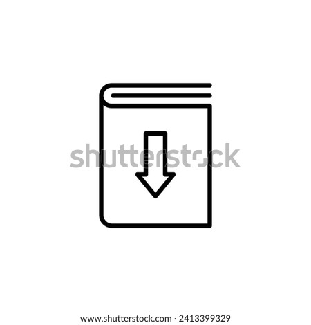 Download ebook vector line icon illustration.