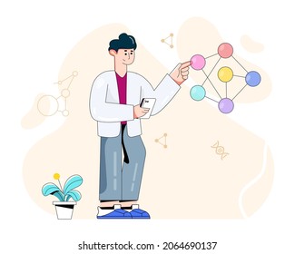 Download editable flat illustration of network connection 