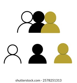 Download Editable Group of People Icon Vector Art And Graphics.