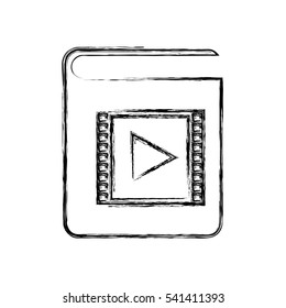download electronic book icon vector illustration design