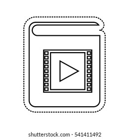 download electronic book icon vector illustration design