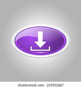 Download Elliptical Vector Purple Web Icon Button