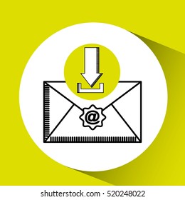 download email concept message communication vector illustration eps 10