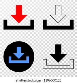 Download EPS vector pictogram with contour, black and colored versions. Illustration style is flat iconic symbol on chess transparent background.