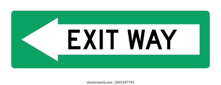 Download Exit Way Sign – Printable Emergency and Directional Notice for Safe Navigation