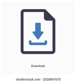 Descargar el concepto de icono de archivo o documento