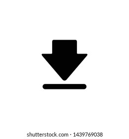 Download file or document icon symbol vector illustration