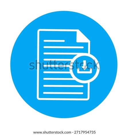 download file document import icon