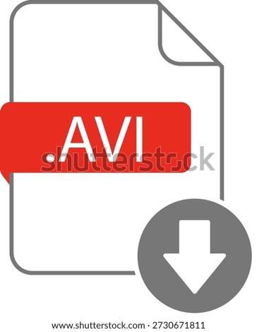 Download file, document, software icons set. Save web document, folder, link, PDF, doc, raw, txt, avi, mp3, mp4, dll and other files format icons download buttons collection - vector illustration.