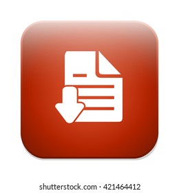 Download file icon. File document symbol.