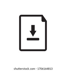 DOWNLOAD FILE ICON , DOWNLOADING DOCUMENT ICON