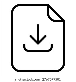 Download File Icon Element For Design