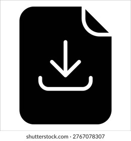 Download File Icon Element For Design