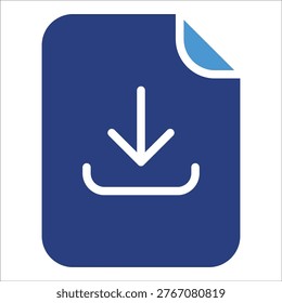 Download File Icon Element For Design