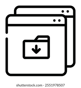 Un ícono de archivo de Descarga, que representa acciones de Descarga de archivos en módulos o diálogos emergentes.