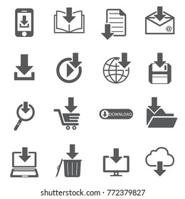Download file icon set