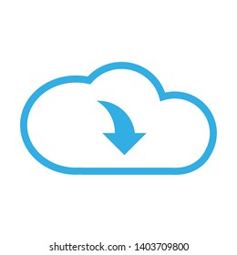 Download file Icon set stored on the cloud vector