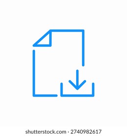 download file icon sign vector