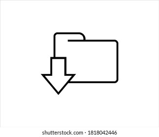 Download file icon. File download icon vector illustration.