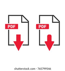 Download file icon. Vector illustration.