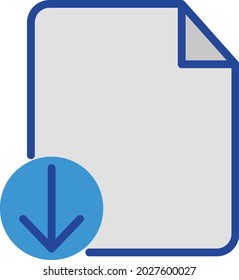 Download File Isolated Vector icon which can easily modify or edit

