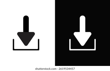 Download File Line Icon Design