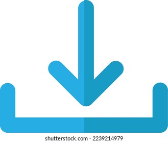 Descargar archivo en el vector de icono del botón del teléfono móvil. Función Smartphone para descargar y guardar documentos multimedia o digitales en tarjeta. Aparato electrónico de teléfono móvil guardar ilustración de caricatura plana