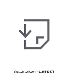 Download File Modern Simple Outline Vector Icon