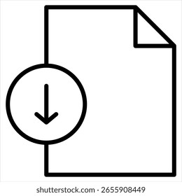 Vektorgrafik des Dateigliederungssymbols herunterladen