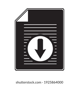 Download file symbol, web and computer icon