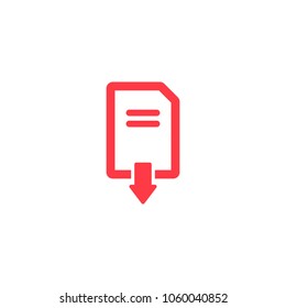 download file vector icon