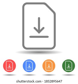 Descargar icono del vector de archivo en estilo plano