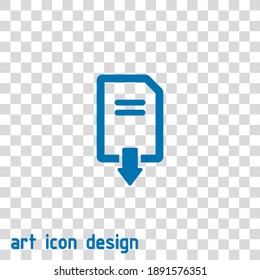 download file vector icon on an abstract background
