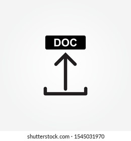 Download file vector single icon. File document symbol.